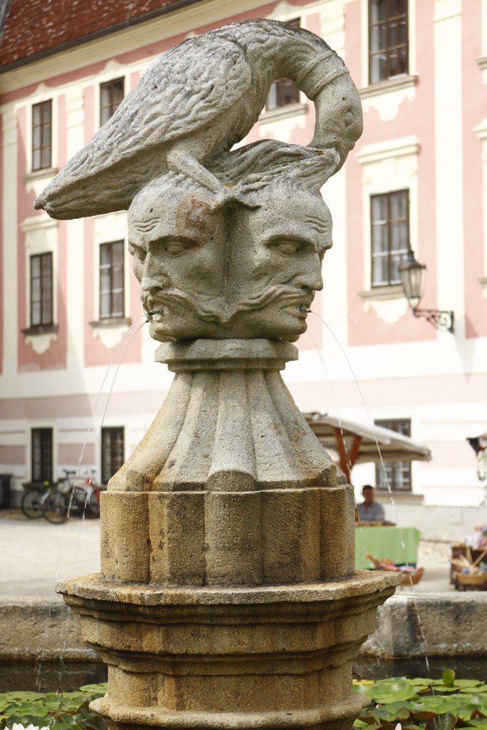 Třeboň - zamkowa fontanna