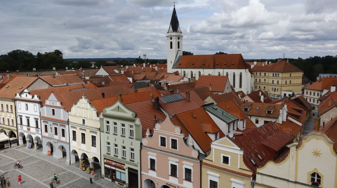 Třeboň - widok z ratuszowej wieży