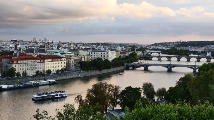 Panorama Wełtawy z Letnej